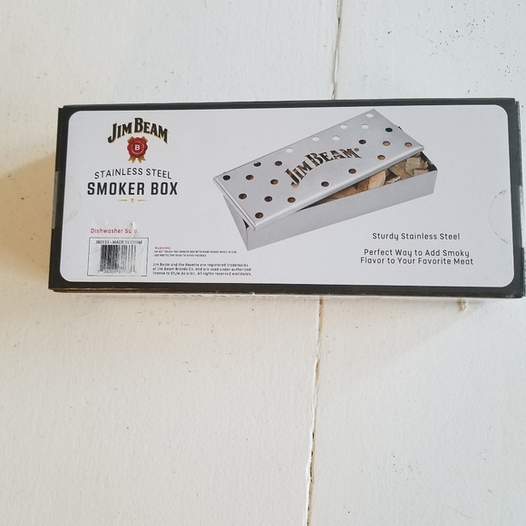 NIB Jim Beam Stainless Steel  Smoker Box - Picture 5 of 8